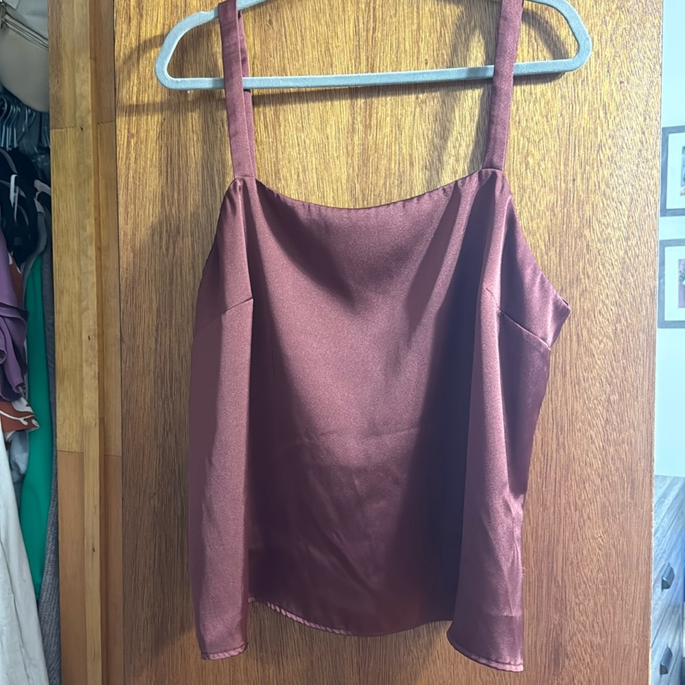 Satin Square Neck Tank